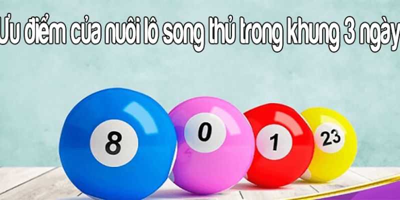 Ưu và nhược điểm khi chơi song thủ lô khung 3 ngày ăn quanh năm