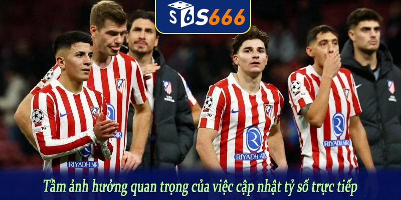 Tầm ảnh hưởng quan trọng của việc cập nhật tỷ số trực tiếp