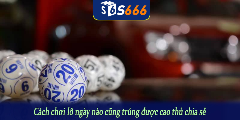 Cách chơi lô ngày nào cũng trúng được cao thủ chia sẻ