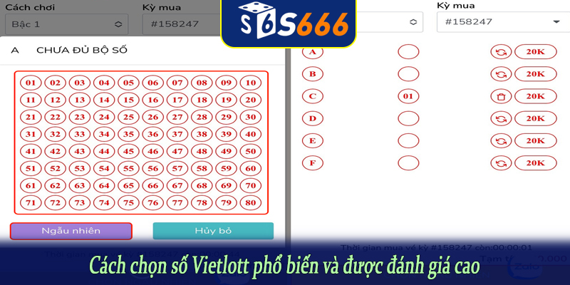 Cách chọn số Vietlott phổ biến và được đánh giá cao