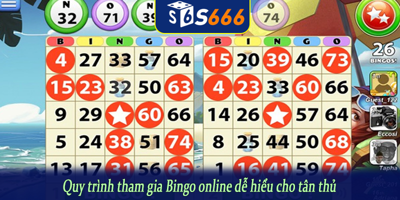 Quy trình tham gia Bingo online dễ hiểu cho tân thủ